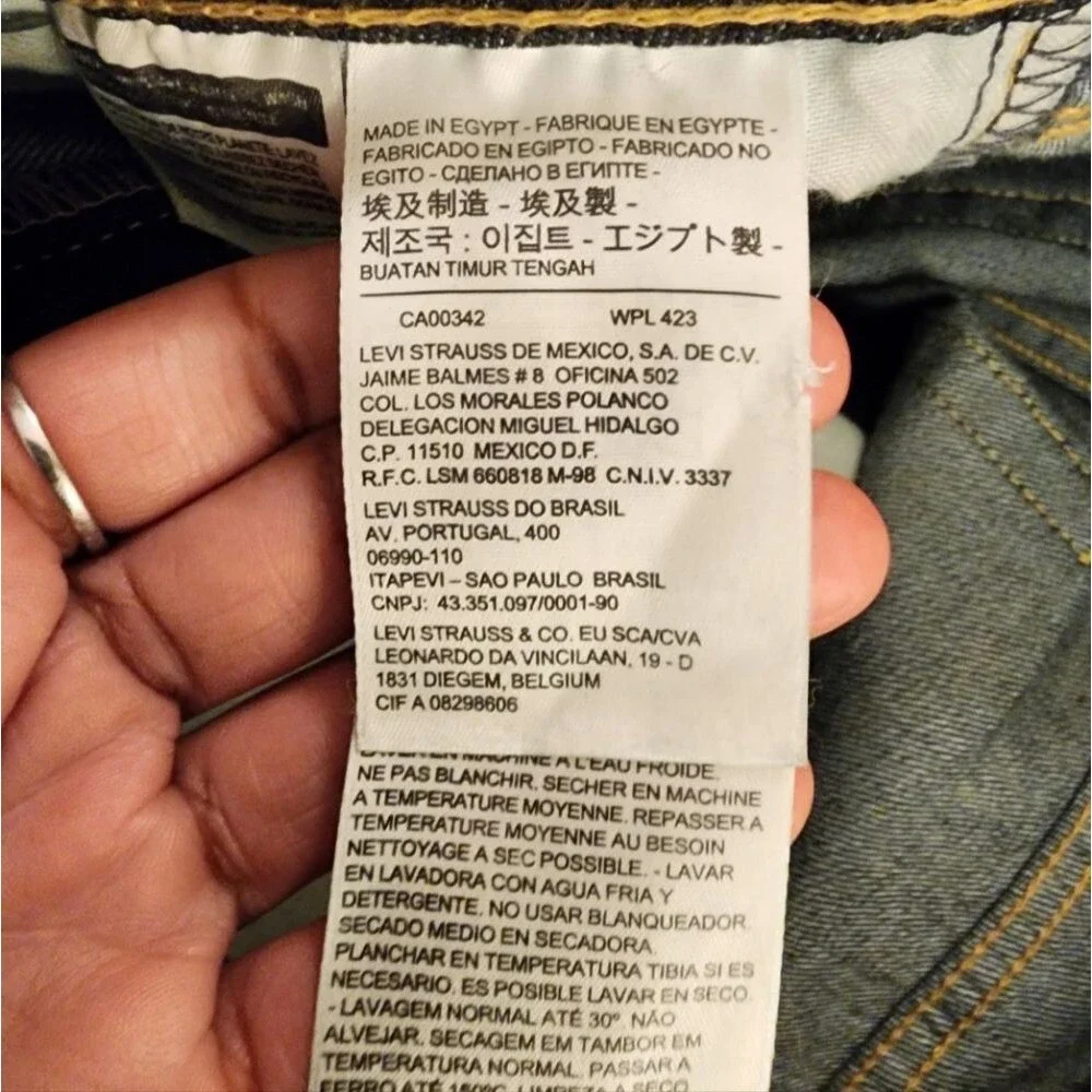 Levis 510 Dark Wash Denim Skinny Jeans Size 28X30 Indie Grunge High Waisted Jean